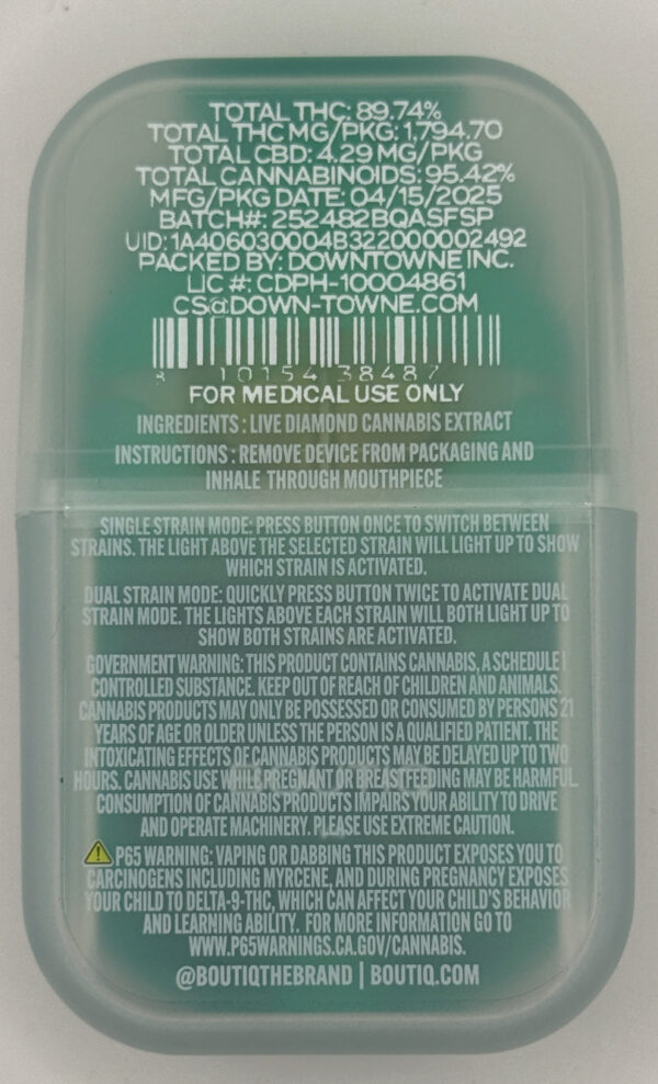 **Boutiq Switch**- “Liquid Live Diamonds” (Two Strains in one Dispo) 2g Disposable $40 - 2 for $60 # (S) Blue Matcha (S) Maui Wowie! - Image 2