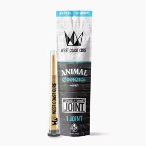 West Coast Cure- Prerolls ** Animal Cookies** - Top Shelf CURE Joint 1g
