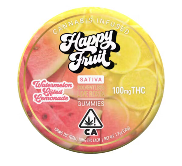 Happy Fruit - Watermelon Lifted Lemonade Rosin Gummies 100mg