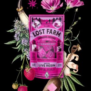 Lost Farm - Strawberry (Pink Jesus) Live Resin Chews 100mg
