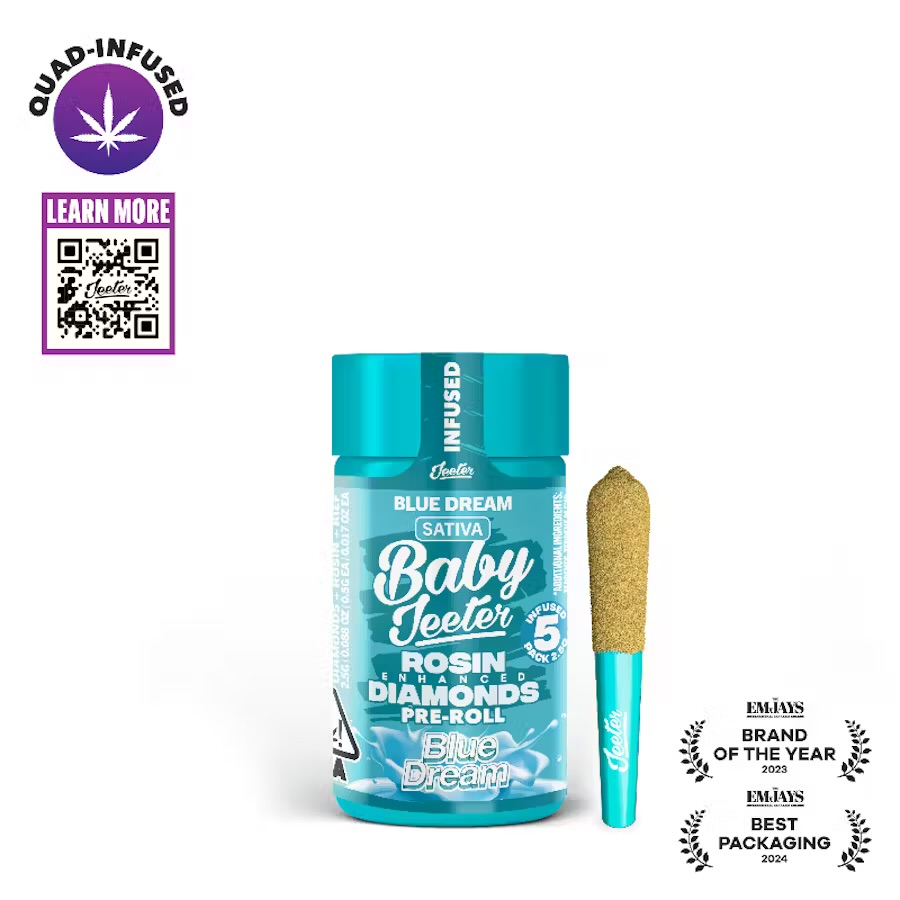 Jeeter - Blue Dream Infused Preroll Baby 5pk 2.5g