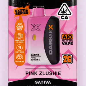 ** Pink Zlushie ** Dab-Bar X (Exotic Series) Liquid Live Diamonds 2g Disposable! “Sativa”