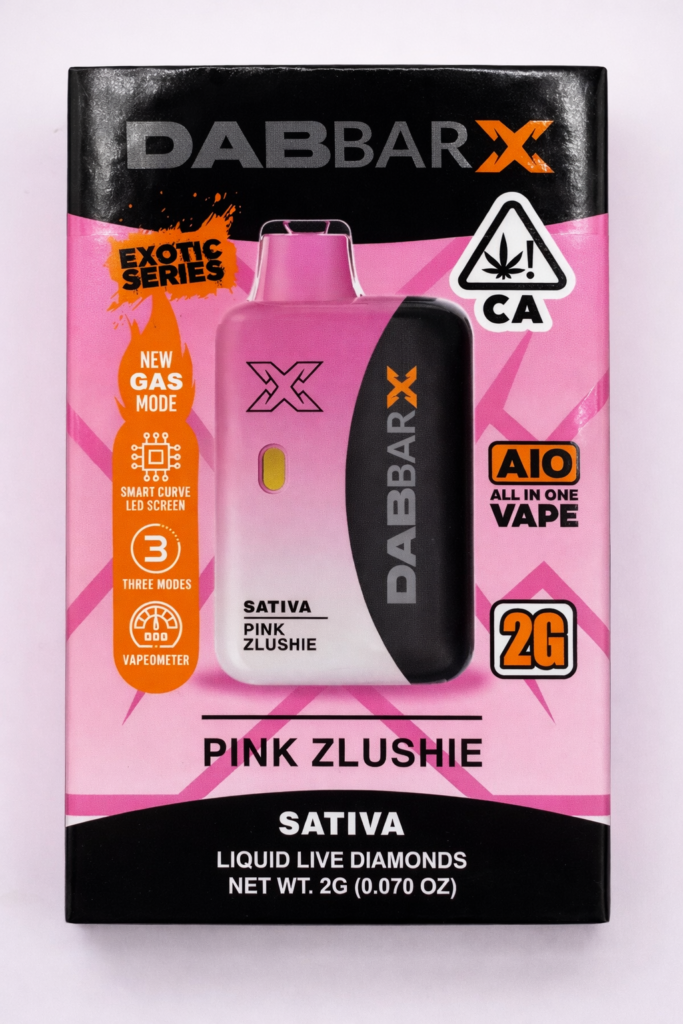 ** Pink Zlushie ** Dab-Bar X (Exotic Series) Liquid Live Diamonds 2g Disposable! “Sativa”