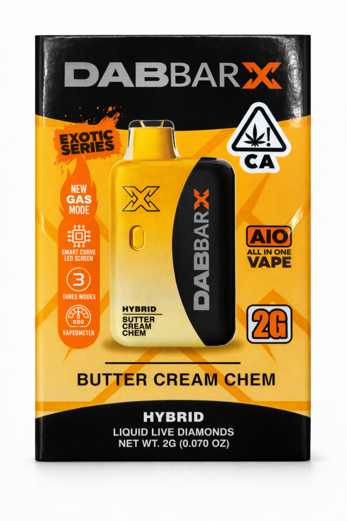 **Butter Cream Chem ** Dab-Bar X (Exotic Series) Liquid Live Diamonds 2g Disposable! “Hybrid”