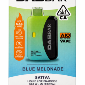 ** Blue Melonade ** Dab-Bar X (Exotic Series) Liquid Live Diamonds 2g Disposable! “Sativa”