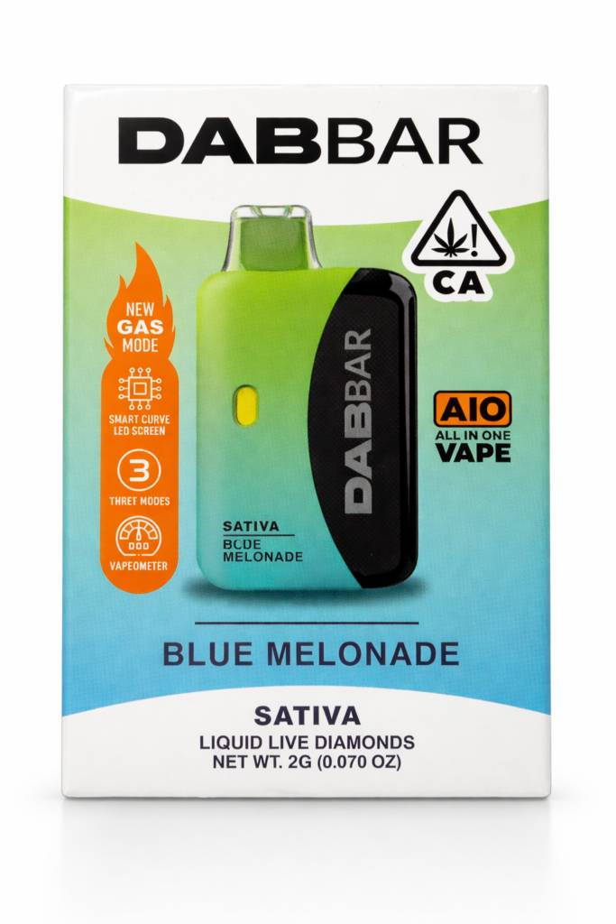 ** Blue Melonade ** Dab-Bar X (Exotic Series) Liquid Live Diamonds 2g Disposable! “Sativa”