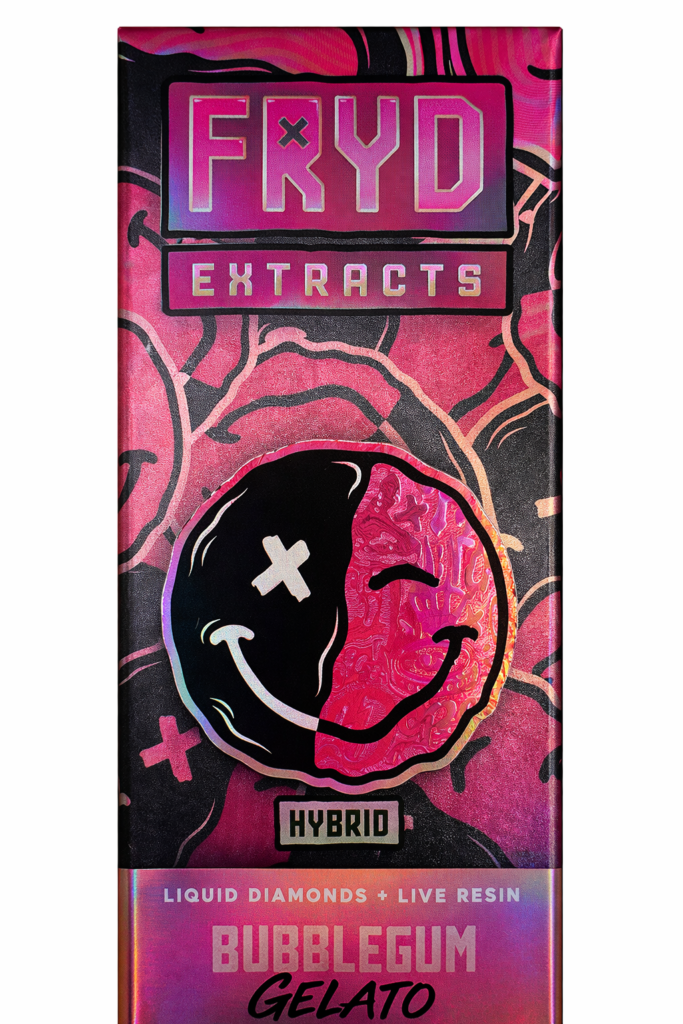** Bubblegum Gelato ** Fryd Disposables (Infused Preroll Included) Liquid Diamonds + Live Resin! 2g “Hybrid”