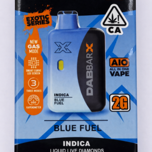** Blue Fuel ** Dab-Bar X (Exotic Series) Liquid Live Diamonds 2g Disposable! “Indica”
