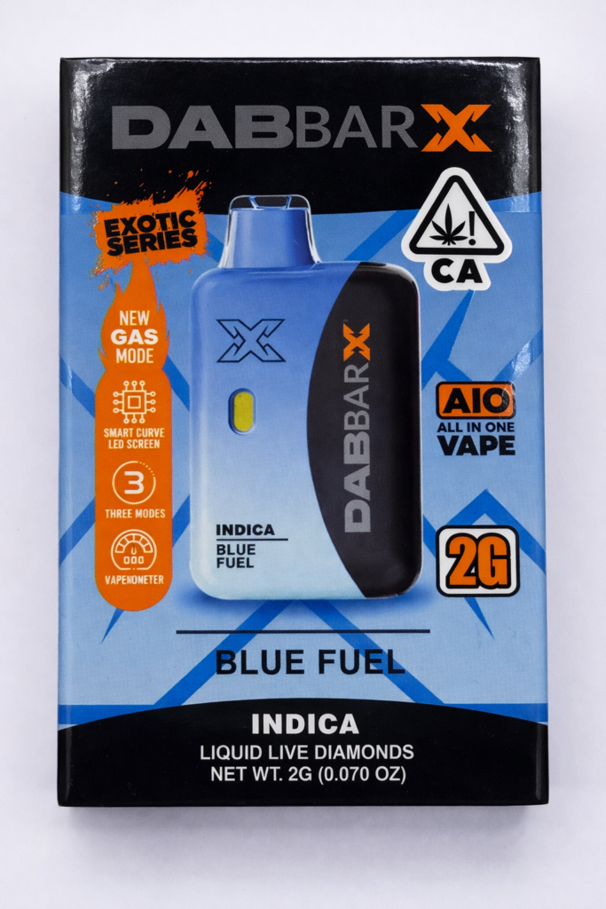 ** Blue Fuel ** Dab-Bar X (Exotic Series) Liquid Live Diamonds 2g Disposable! “Indica”