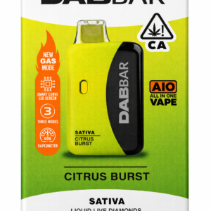 **Citrus Burst ** Dab-Bar X (Exotic Series) Liquid Live Diamonds 2g Disposable! “Sativa”