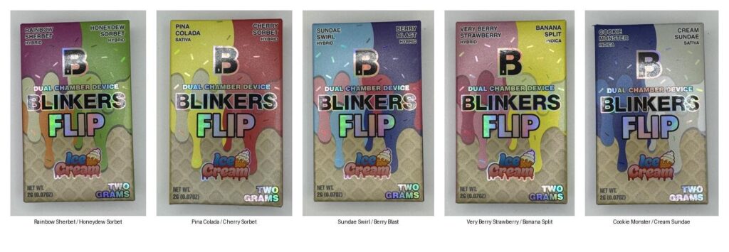 ** Blinkers Flip** “Dual Chamber Device” (1 For $40 & 2 For $60) 2g Disposables {Specials}