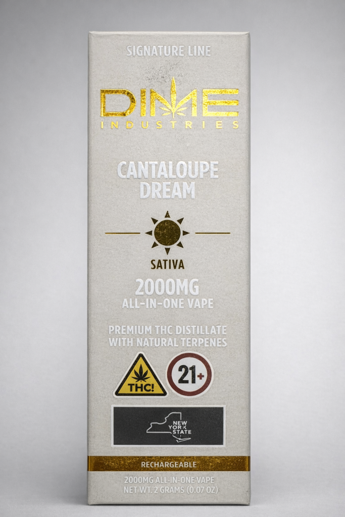 ** Cantaloupe Dream ** “Dime Industries” {Natural Terpenes} 2g Disposable! (Sativa)
