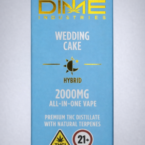 ** Wedding Cake ** “Dime Industries” {Natural Terpenes} 2g Disposable! (Hybrid)