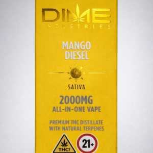 ** Mango Diesel ** “Dime Industries” {Natural Terpenes} 2g Disposable! (Sativa)