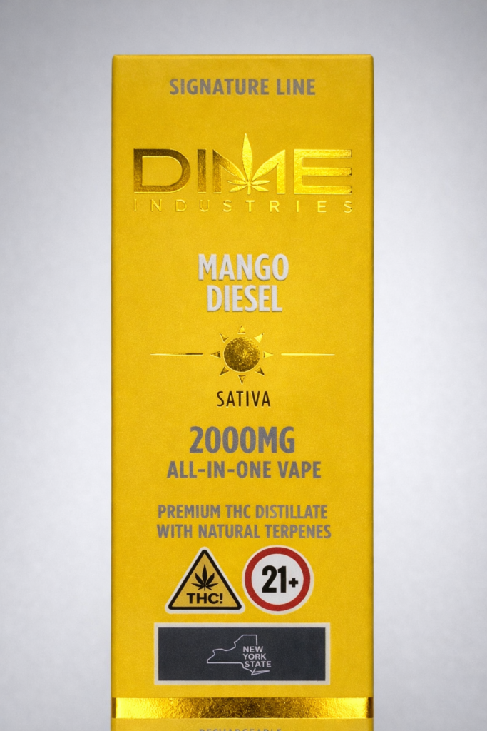 ** Mango Diesel ** “Dime Industries” {Natural Terpenes} 2g Disposable! (Sativa)