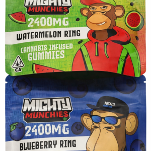 **Mighty Munchies ** “Watermelon/Blueberry Rings” $60 Each {Cannabis Infused Gummies}