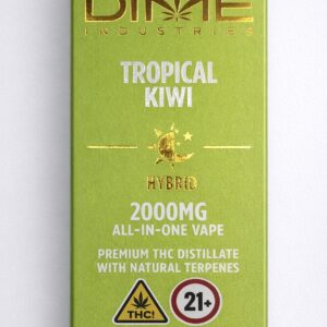 ** Tropical Kiwi ** “Dime Industries” {Natural Terpenes} 2g Disposable! (Hybrid)