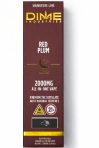 ** Red Plum ** “Dime Industries” {Natural Terpenes} 2g Disposable! (Indica)
