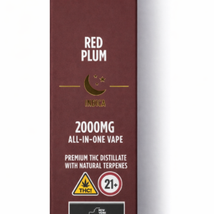 ** Red Plum ** “Dime Industries” {Natural Terpenes} 2g Disposable! (Indica)