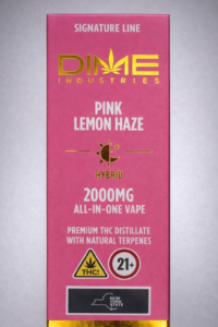 ** Pink Lemon Haze ** “Dime Industries” {Natural Terpenes} 2g Disposable! (Hybrid)