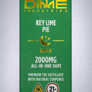** Key Lime Pie ** “Dime Industries” {Natural Terpenes} 2g Disposable! (Indica)