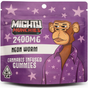 **Mighty Munchies ** “Neon Worms” $60 Each {Cannabis Infused Gummies}
