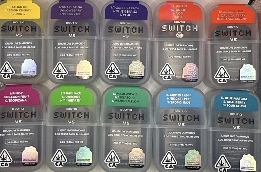 **Boutiq Switch**- “Liquid Live Diamonds” (1 For $40 & 2 For $60) 2g Disposables {Specials}
